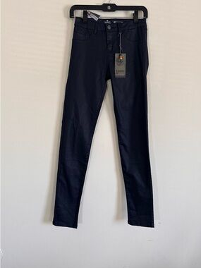 Bianca Blue Waxed Skinny Jeans NWT size 28